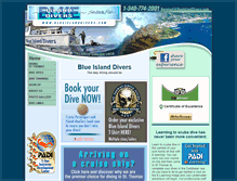 Tablet Screenshot of blueislanddivers.com